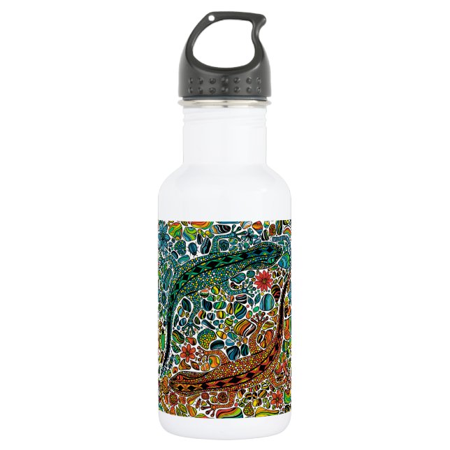 Find the geckos 532 ml water bottle (Front)