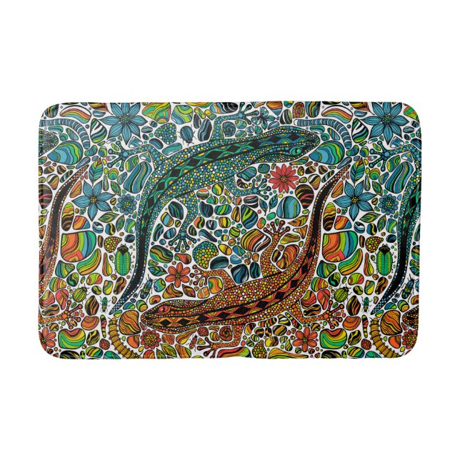 Find the geckos bath mat (Front)