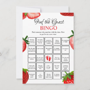 Find the Guest Baby shower bingo Game Card