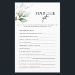 Find the Guest Greenery Bridal Shower Game<br><div class="desc">Find the Guest Greenery Bridal Shower Game</div>