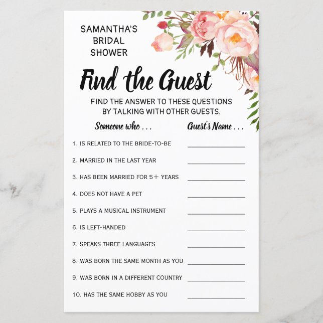 Find the guest shower english spanish game (Front)