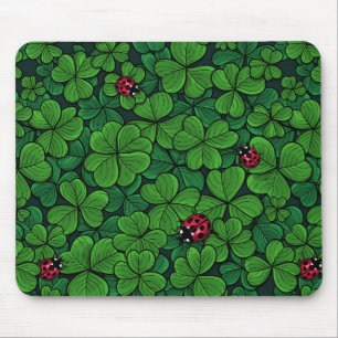 Find the lucky clover mouse mat