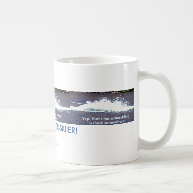 FIND THE MISSING WATER SKIIER COFFEE MUG (Right)