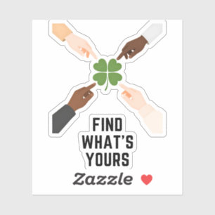 Find Whats Yours Minimal Vinyl Sticker