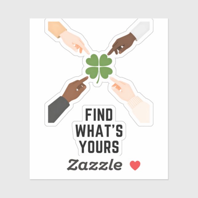 Find Whats Yours Minimal Vinyl Sticker (Sheet)