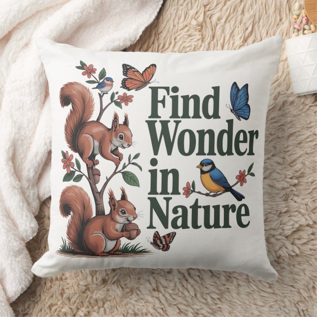 Find Wonder In Nature Cushion (Blanket)
