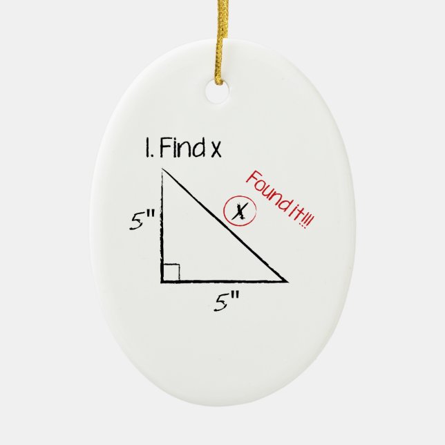 Find X Ceramic Tree Decoration (Front)