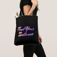 Find Your Balance Pink Mauve Aqua Blue Yellow     
