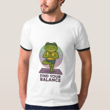 Find Your Balance - Yoga Frog T-Shirt"