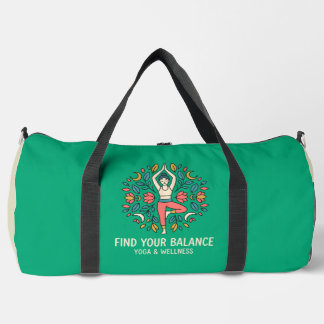 Find Your Balance Yoga & Wellness Tree Pose Mandal Duffle Bag
