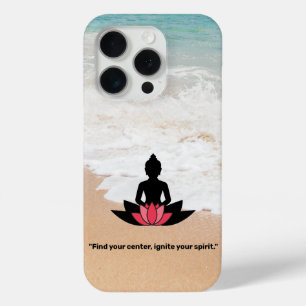 "Find your centre, ignite your spirit." YOGA LOVER iPhone 15 Pro Case
