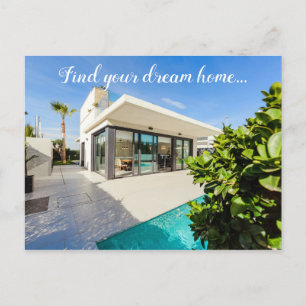 Find Your Dream Home Real Estate Company Postcard