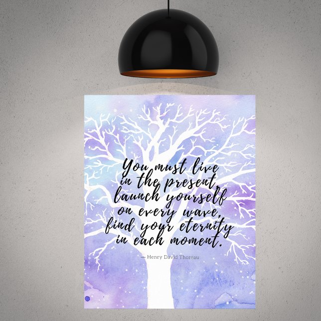 Find Your Eternity Quote White Tree Poster (Creator Uploaded)