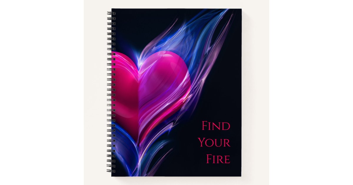 Find Your Fire Inspirational Notebook | Zazzle