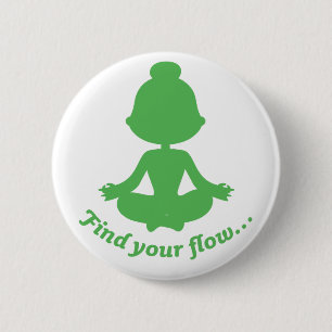 Find Your Flow Button (Green)
