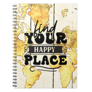 Find Your Happy Place Travel Notebook