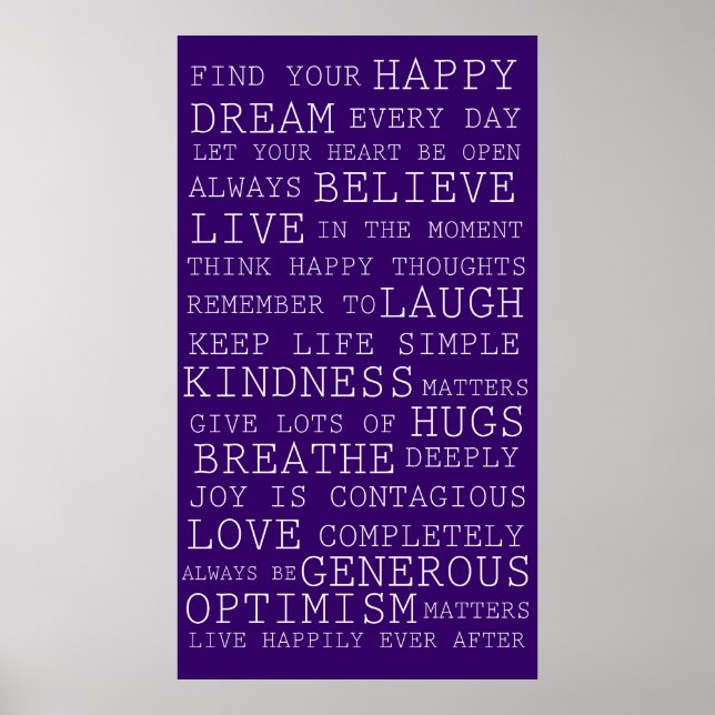 Find Your Happy Poster (Front)
