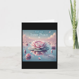 Find Your Inner Peace Awareness Campaign Sticker Card