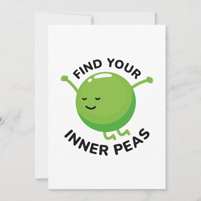 Find Your Inner Peas Thank You Card (Front)