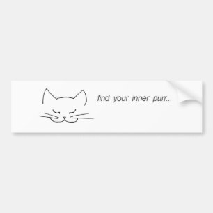 Find Your Inner Purr Bumper Sticker