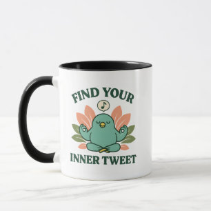 Find Your Inner Tweet Bird Design Mug