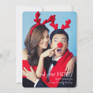 Find Your Merry Photo Holiday Card