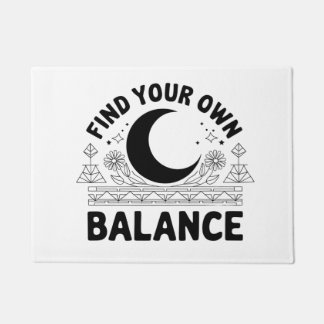 Find Your Own Balance Doormat