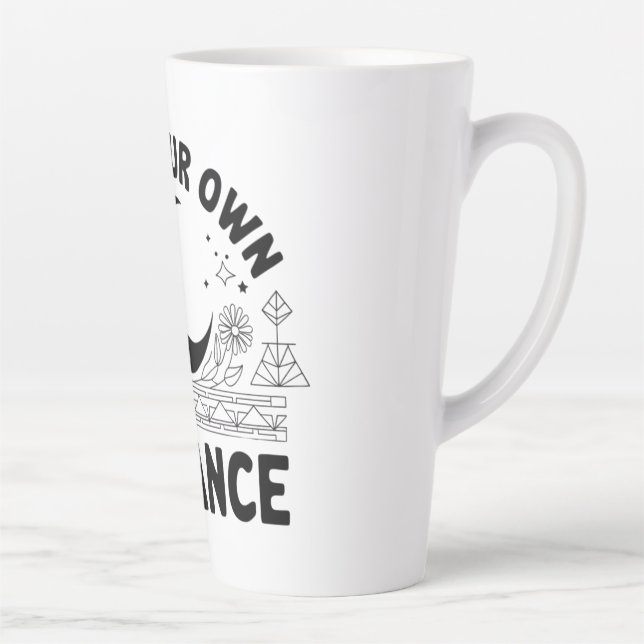 Find Your Own Balance  Latte Mug (Right)