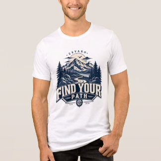 Find Your Path Mountain Adventure Vintage Outdoor Tri-Blend Shirt