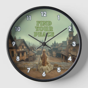 Find Your Peace Mindfulness Self Care Tranquillity Clock