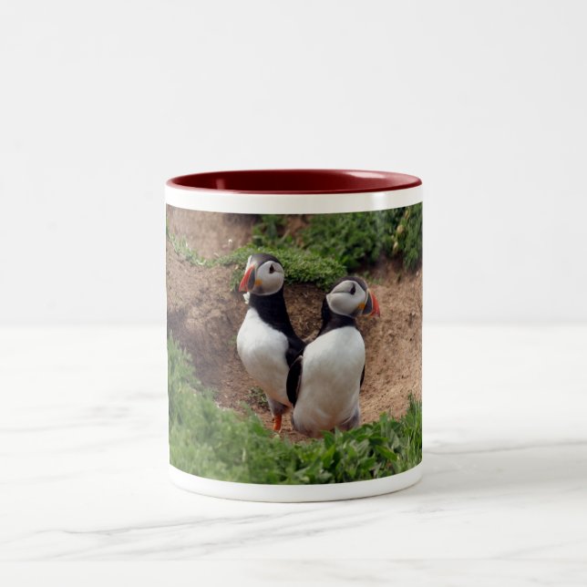 Find your perfect match puffin mug (Center)