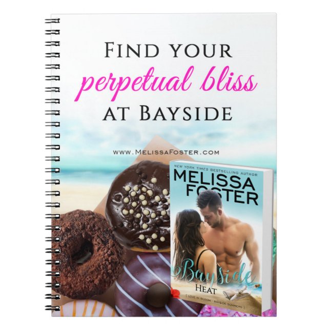 Find your perpetual bliss at Bayside Notebook (Front)