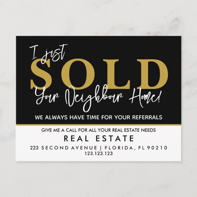 Find Your Place | Real Estate Announcement  Postcard (Front)