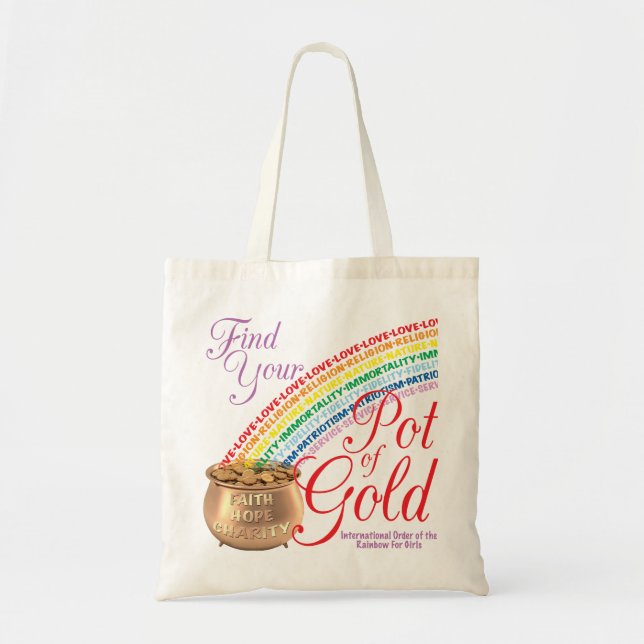 Find Your Pot of Gold Tote Bag (Front)