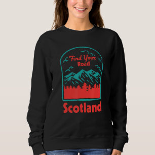 Find Your Road Camping Sayings Camper Quotes Scotl Sweatshirt