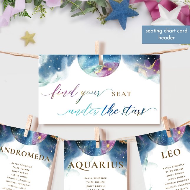 Find your Seat Under The Stars, Celestial  Sign (Creator Uploaded)