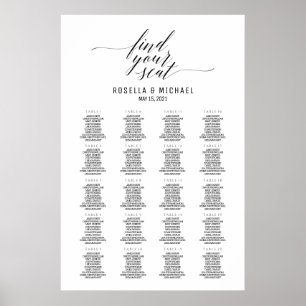Find Your Seat - Wedding Table Seating Chart