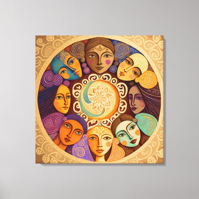 Find Your Spiritual Tribe Canvas Print (Front)