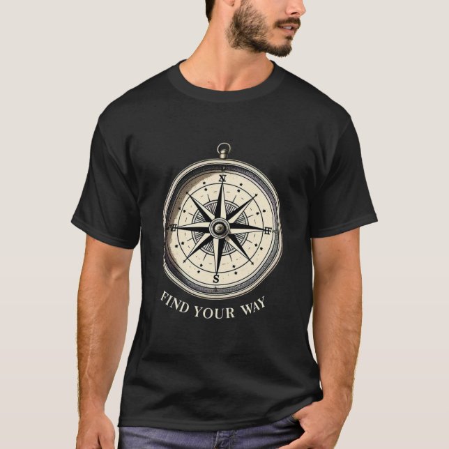 Find Your Way Compass T-Shirt (Front)