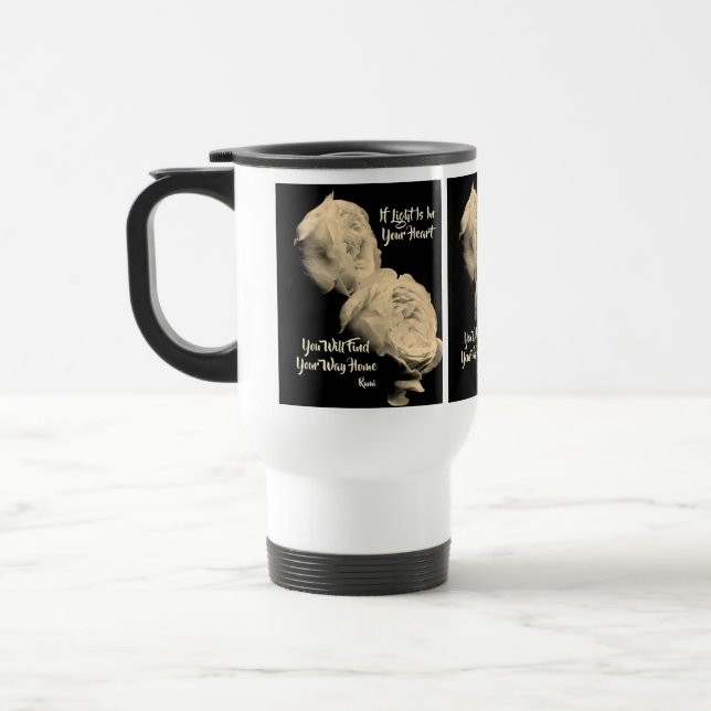 Find Your Way Home Inspirational Rumi Quote  Travel Mug (Left)