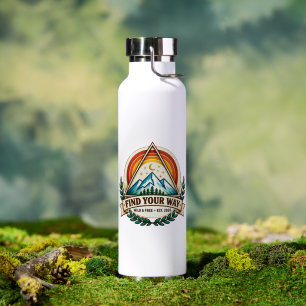 Find Your Way Vintage Mountain Stainless Water Bot Bottle
