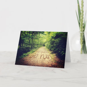 Find Yourself Go Run Inspirational Runners Quote Card