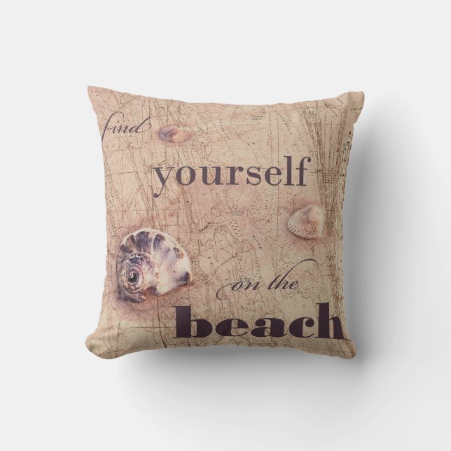 Find yourself on the Beach Cushion (Front)