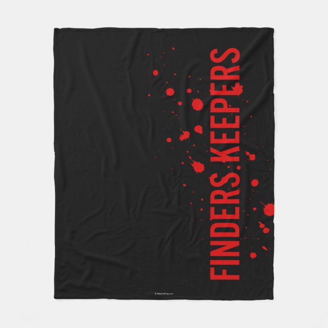Finders Keepers Fleece Blanket (Front)