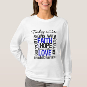Finding a Cure For ALS Awareness v2 T-Shirt