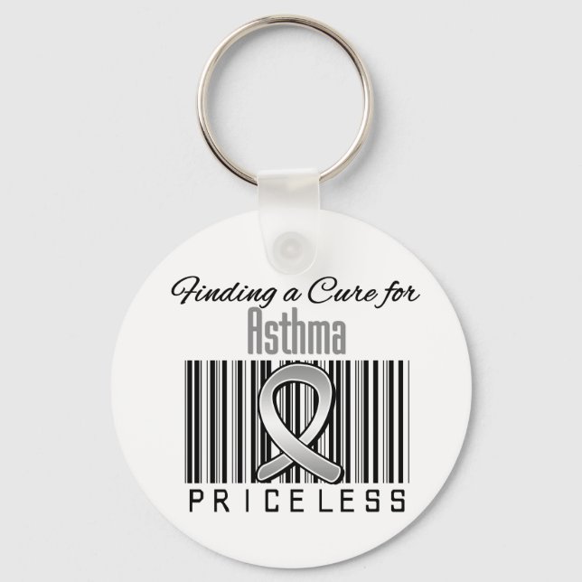 Finding a Cure For Asthma PRICELESS Key Ring (Front)