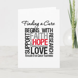 Finding a Cure For Brain Cancer Card