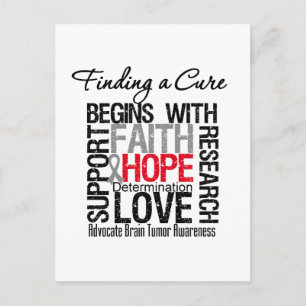 Finding a Cure For Brain Tumours Postcard