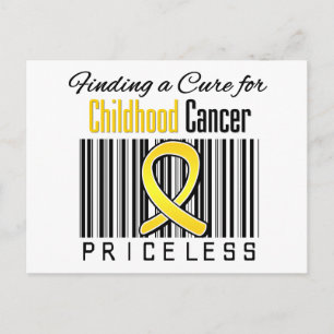 Finding a Cure For Childhood Cancer PRICELESS Postcard