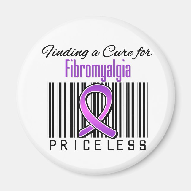Finding a Cure For Fibromyalgia PRICELESS Magnet (Front)